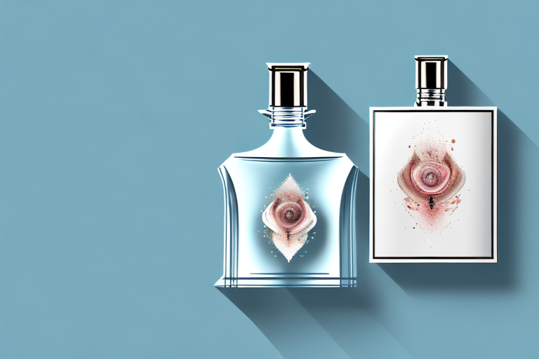 A perfume bottle with a masculine design